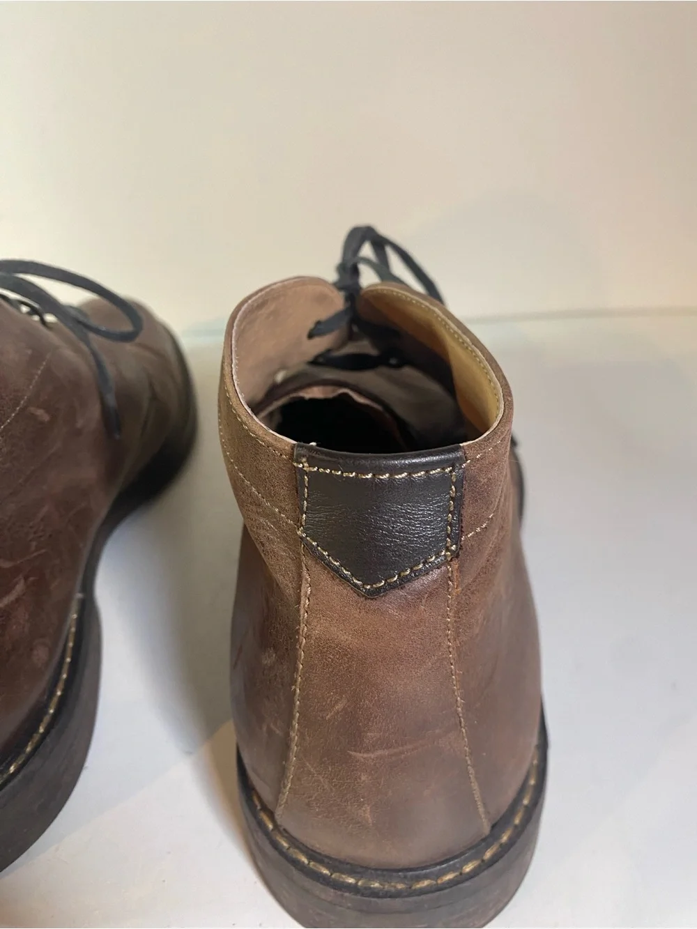 1901 Brown Leather Chukka Ankle Boots Size 11.5